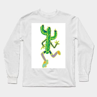 skating cactus Long Sleeve T-Shirt